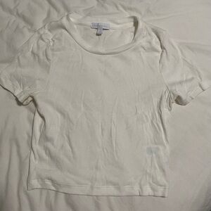 Beyond yoga white crop top size small